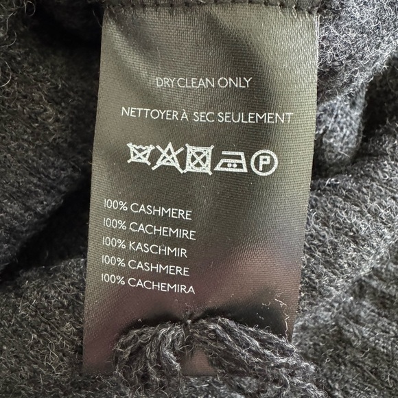 Anthropologie Alani Cashmere Mock Neck Sweater Sequin Edition Black Size XS New - Picture 9 of 10